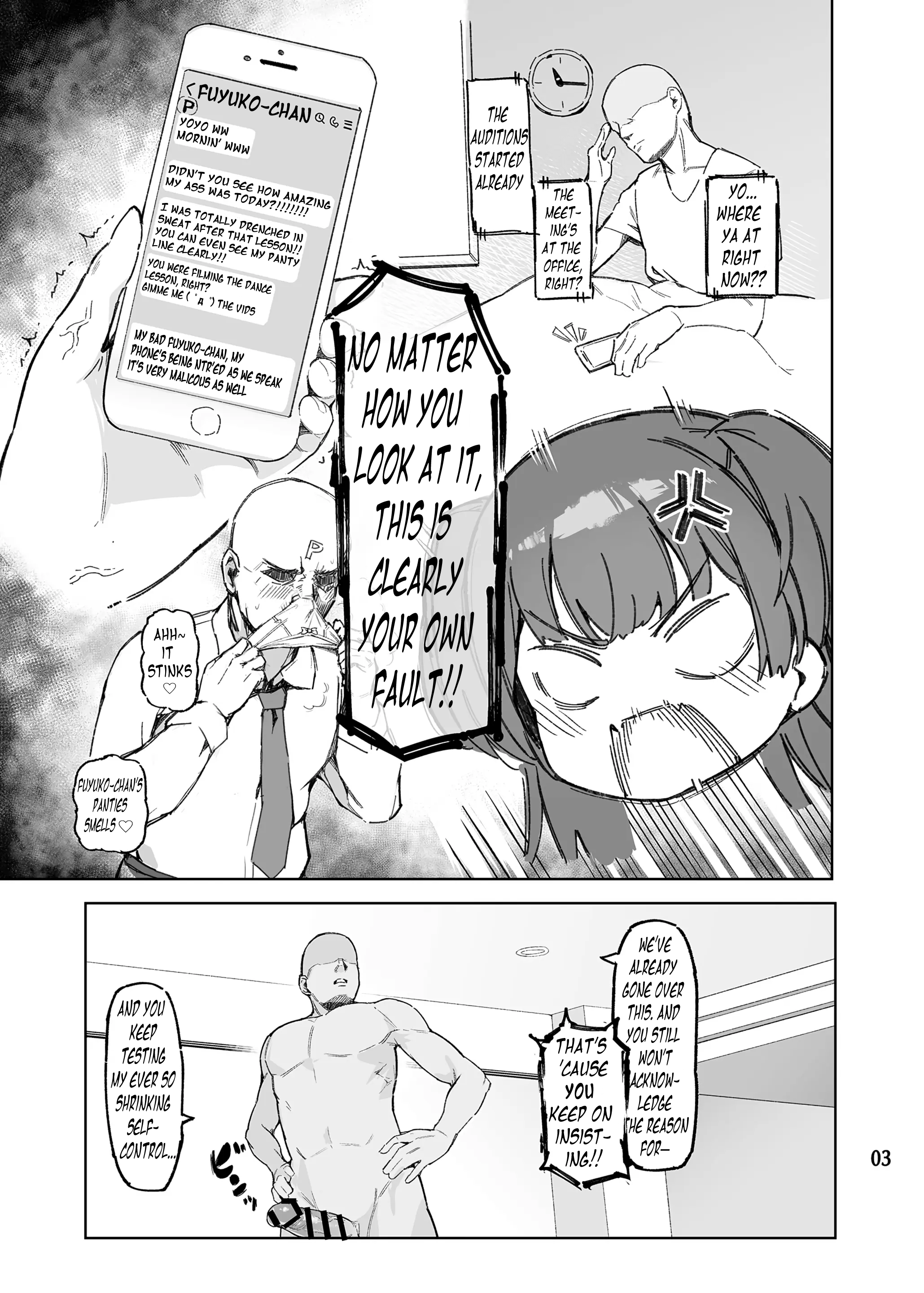 Hentai Manga Comic-Don't fuck with adults. Fuyuko chan!!-Read-4